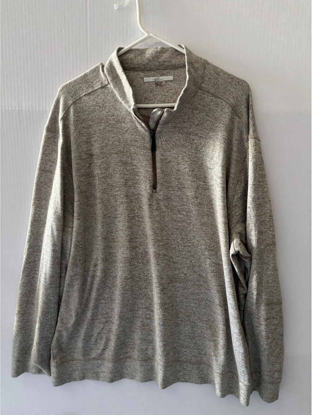 Greg Norman Men's XXL Heather Gray 1/4 Zip Pullover Sweater